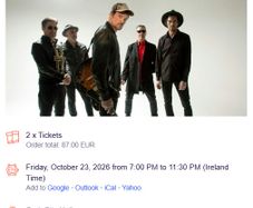 The Stunning Live in Cork Tickets