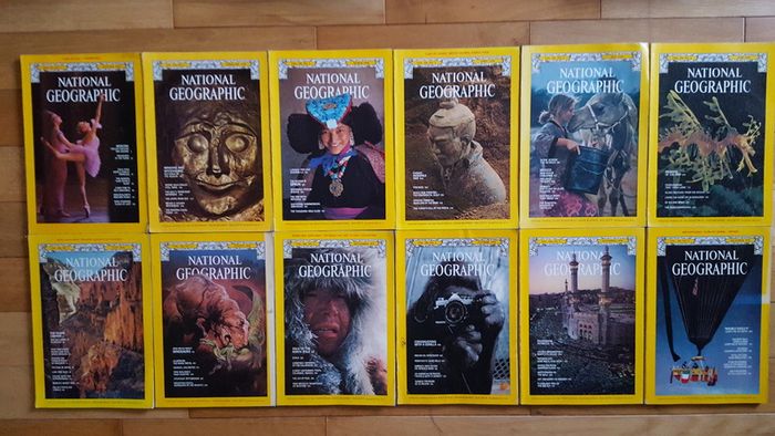 National Geographic magazines x 400 from early 20th century to 2009