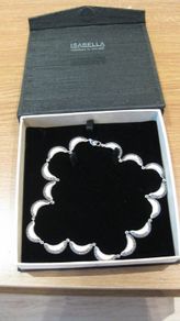 Ideal gift: ladies pastel baby pink and silver costumenecklace