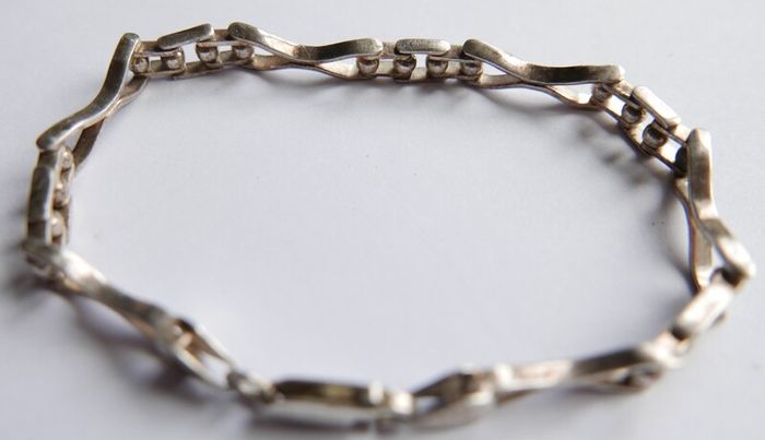 Vintage Sterling Silver 925 Bracelet length 7,6" - 10,5g