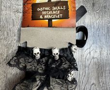 Gothic Skull Bracelet for Halloween