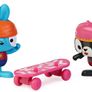 BRAND NEW Brave Bunnies 2 Figures With Skateboard Pack Action Figure Image 4