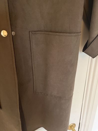 Zara suede effect coat