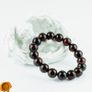 Luxury Dark Cherry Baltic Amber Unisex Large 14mm Beaded Stretch Bracelet for Men Women Genuine Organic Large Amber Beads Image 2