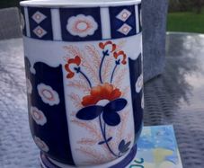 Antique Schoenau Bros Imari Japanese porcelain vase, D18