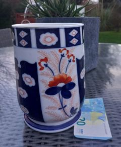 Antique Schoenau Bros Imari Japanese porcelain vase, D18