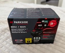 Parkside Performance 8AH 20V Second Generation Smart Bluetooth Battery.