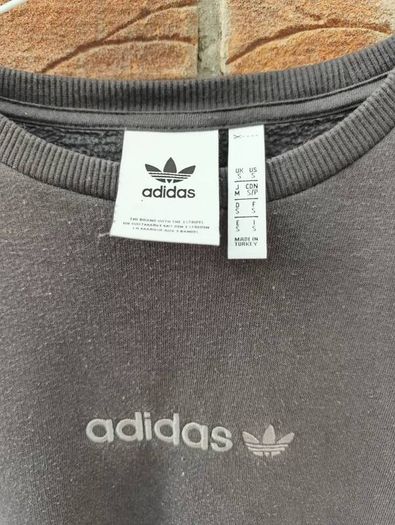 Adidas Crew Sweater Black Mens Small S