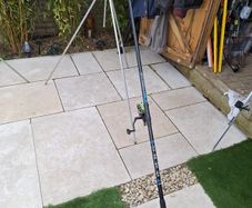 12 ft rod reel and tripod