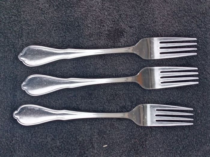 3 Stainless Steel Forks
