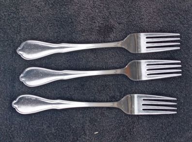 3 Stainless Steel Forks