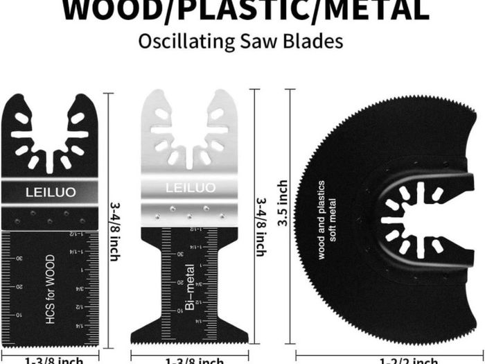 24 PC Multitool Blades LEILUO Oscillating Saw Blades for Wood Metal Plastics Quick Release Oscillating Tool Blades Kit Fit Dewalt Worx Rockwell Milwaukee Makita Ryobi Silverline Black Decker etc (FREE POSTAGE)