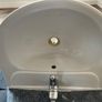 wall-hung bathroom basin with full pedestal Image 2