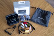 SmallRig 5716 S70 Wireless Microphone with Multi-Device Compatibility (2 TX + 2 RX + Charging Case + 9 Mic Covers)