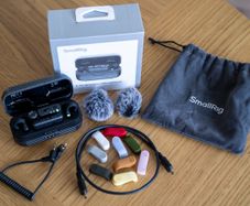 SmallRig 5716 S70 Wireless Microphone with Multi-Device Compatibility (2 TX + 2 RX + Charging Case + 9 Mic Covers)