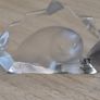 Vintage Mats Jonasson Maleras Swedish Crystal Glass Seal Paperweight Figurine Image 2