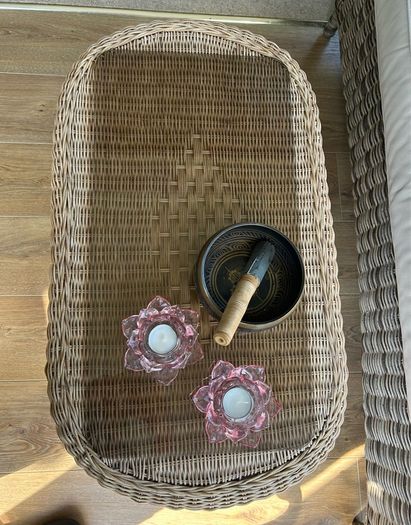Small Wicker Coffee Table