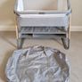 Mamas & Papas Lua Bedside Crib Grey and Carry Bag Image 2