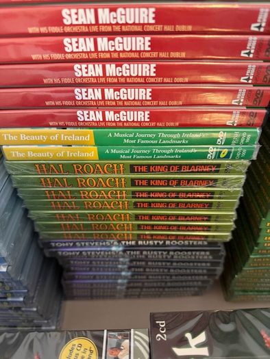 Irish Country, Folk and Comedy CD and DVD Lot. 250 Items. Mostly New and Sealed.