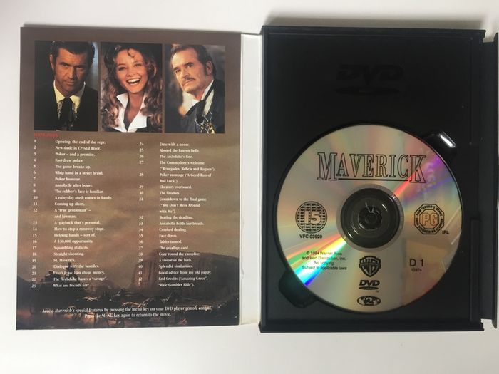 Maverick (Richard Donner Film) [1994] Mel Gibson, Jodie Foster, Alfred Molina, Graham Greene, James Garner & James Coburn [Movie DVD]