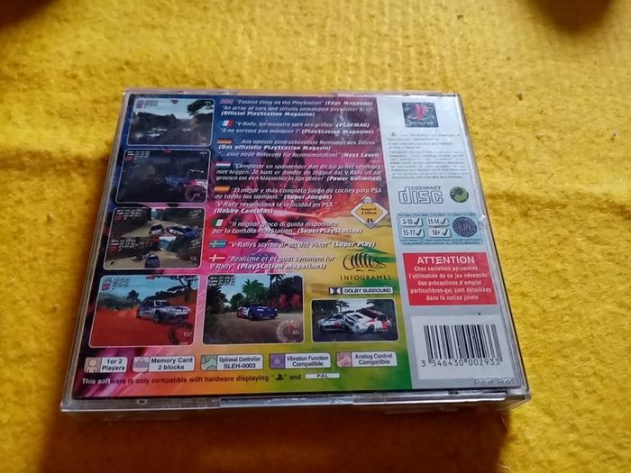 V Rally championships edition PlayStation1 Ps1 PlayStation2 ps2 games Original