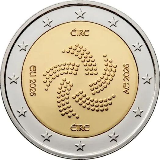 Ireland 2 Euro Commemorative Coin 2026 - Presidency of the Council of the EU. Uncirculated.