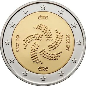 Ireland 2 Euro Commemorative Coin 2026 - Presidency of the Council of the EU. Uncirculated.