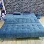 Blue corner sofa bed 195cm Image 2