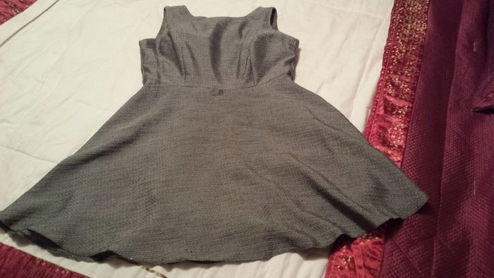 Silver grey doll style dress
