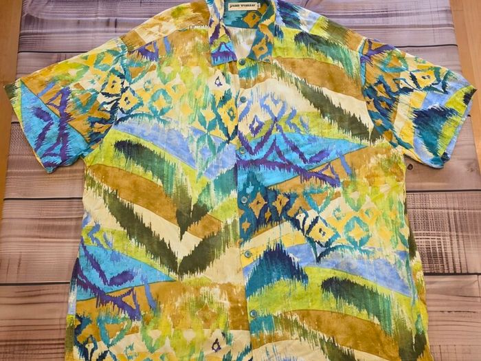Jams World Hawaiian Patterned Shirt Mens Size 2XL
