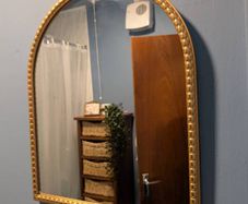Vintage Style Gold Arched Mirror