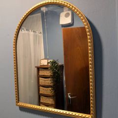 Vintage Style Gold Arched Mirror