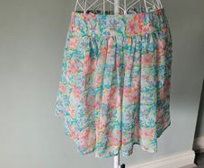 zara floral skirt