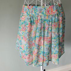 zara floral skirt