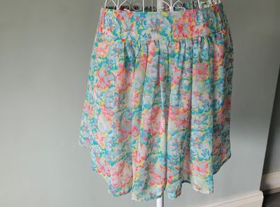 zara floral skirt