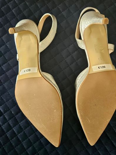 Silver Slingback Shoes