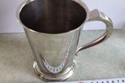 Silver Plated Tanker Collectible Vtg Sheffield England