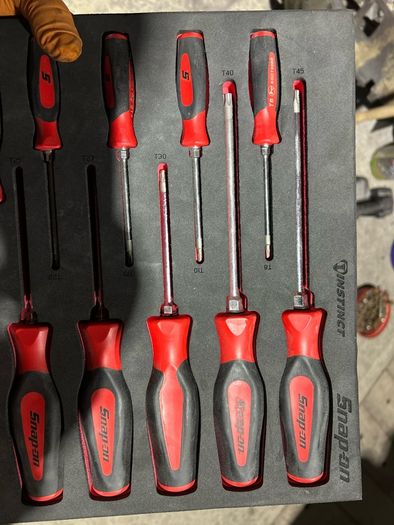 snap on torx instinct soft grib screw driver set