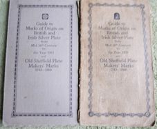 Vintage 1959 And 1963 Guide Booklet To British & Irish Silver Plate Marks Identification 1959 And 1963 Vintage