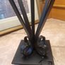 Wrought Iron Table Lamp with Shade Image 8