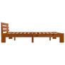 Bed Frame Honey Brown Solid Pine Wood 180x200 cm 6FT Super King Image 5