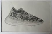 Pencil Drawing - Yeezy Sneaker Original