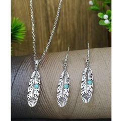 Boho Style Set: Earrings + Pendant - nice gift + other designs available