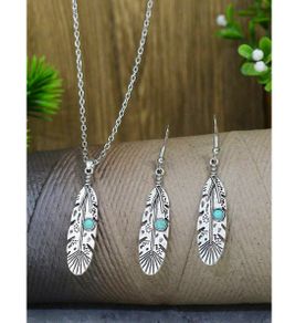 Boho Style Set: Earrings + Pendant - nice gift + other designs available