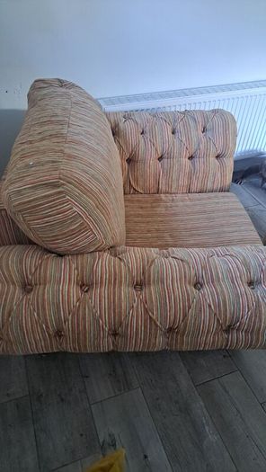 Unique Snuggle Chair and Foot Stool