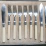 Antique Sterling Silver and Silver Plated Fish Set In Original Box. Image 4