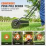 Lawn Roller, 17 Gallon Sand/Water Filled Yard Roller, Steel Sod Roller with Easy-turn Plug and U-Shaped Ergonomic Handle for Convenient Push and Pull, for Lawn, Garden, Farm, Park, Black Image 6