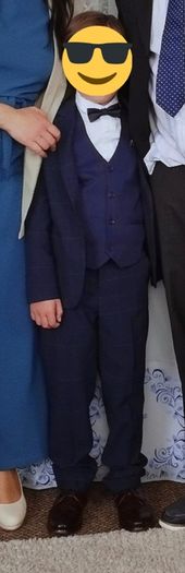 Navy Zara communion suit