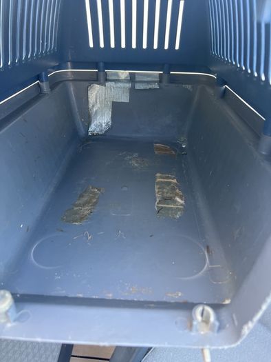Cat scratcher/ snuggle bed and pet carrier