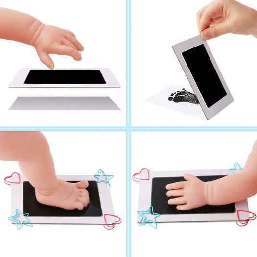 1x Paw Print Clean Touch Ink Pad Dog Or Cat Pet Owner Keepsake, DIY Inkless Nose and Pawprint Impression Making Kit